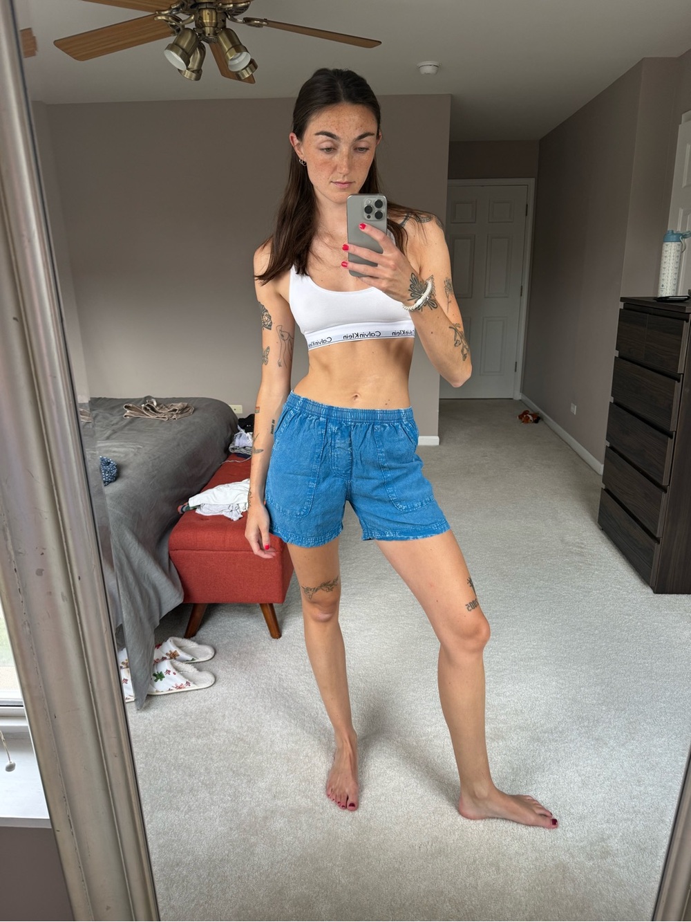 Urban Outfitters Blue Drawstring Shorts